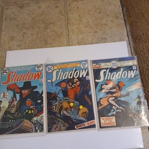 3 Vintage DC Comics The Shadow Comic Book